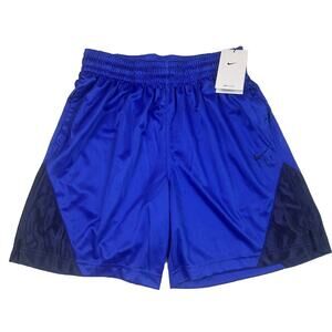 Women's Nike Loose Dri- Fit FLY Basketball Shorts Lapis Blue Pockets Size XS New